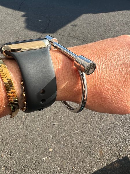 Bolt- Steel Screw Bracelet