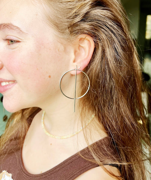 Geo Compass Earring