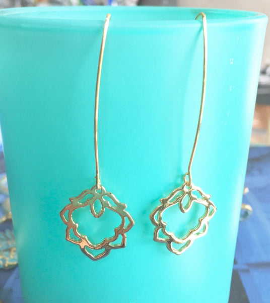 Lotus Drop Earring