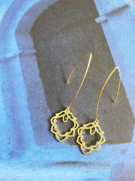 Lotus Drop Earring