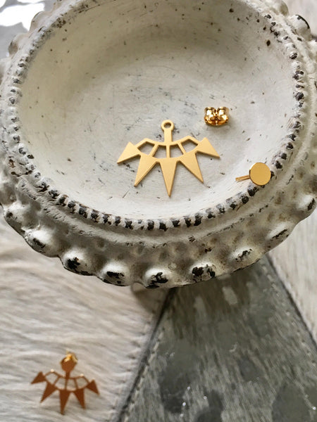 Gold Spike Ear Jacket