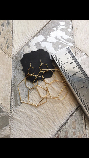 Complicated Hexagon Earring