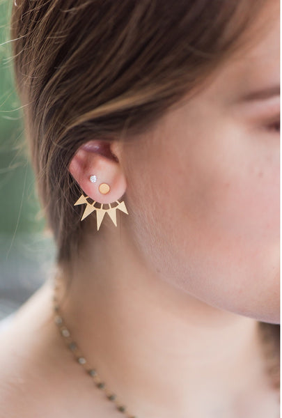 Gold Spike Ear Jacket