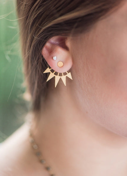 Gold Spike Ear Jacket