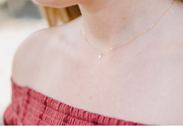 Itsy Bitsy Teeny Weeny Cross Necklace- 14K Gold Filled