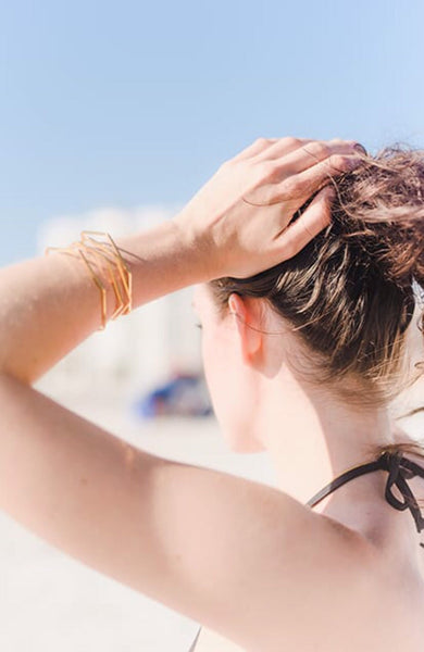 Bold Modern Geometric Cuff Bracelet
