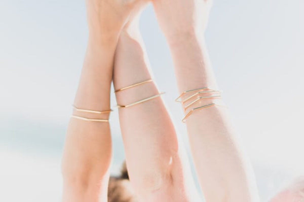 Bold Modern Geometric Cuff Bracelet
