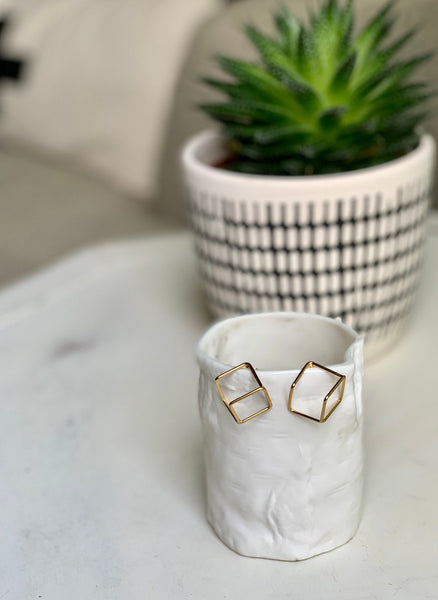 Illusion Cube Earring