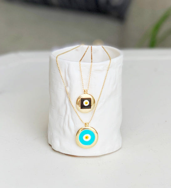 Black Evil Eye Necklace