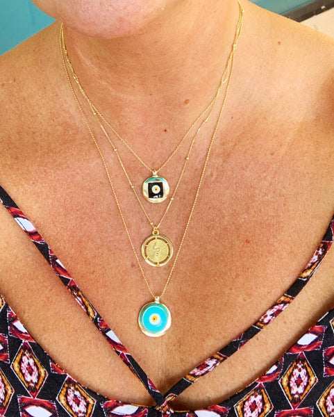 Black Evil Eye Necklace