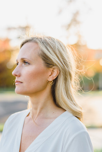 Illusion Cube Earring