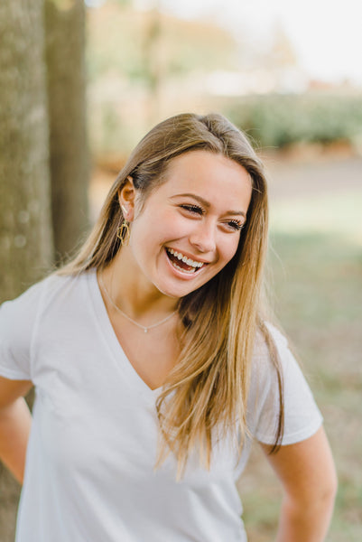 Tiny Satellite Cross Necklace- Silver