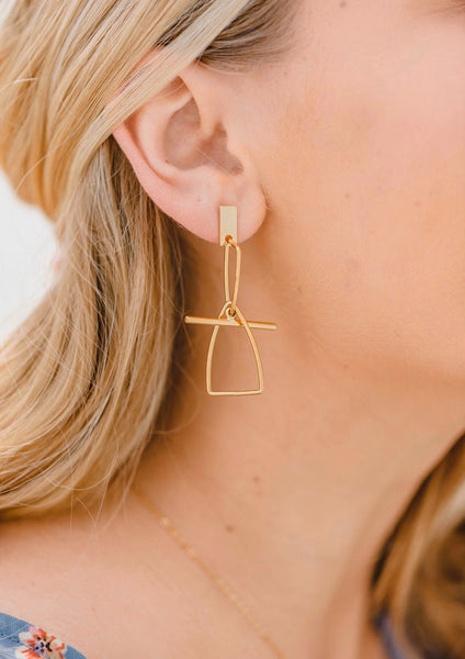 Geo Mobile Earring