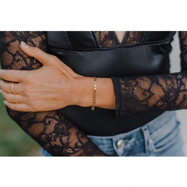 Delicate Disc Bracelet