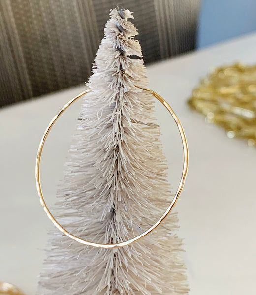 Big Oh Gold Circle Necklace SILVER
