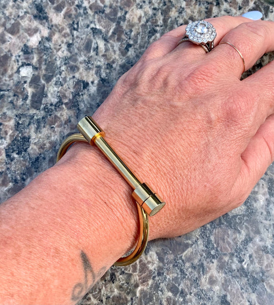 Bolt- Steel Screw Bracelet