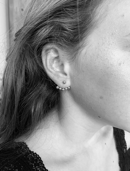 Gold Ball Ear Jacket