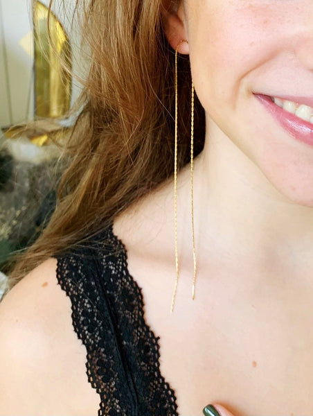 Secret Shoulder Sweeper Earring