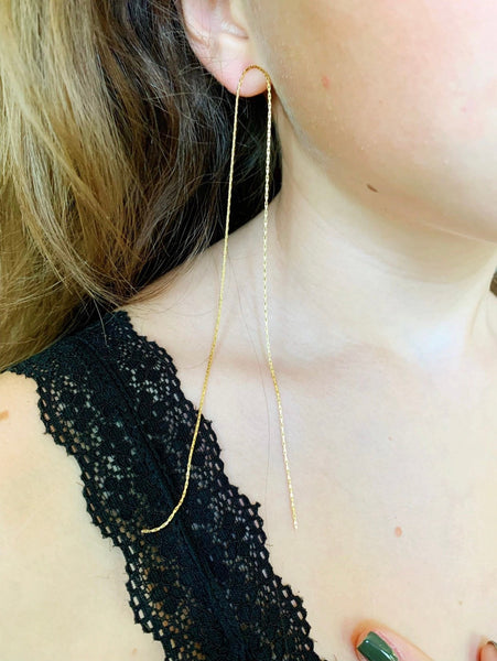 Secret Shoulder Sweeper Earring