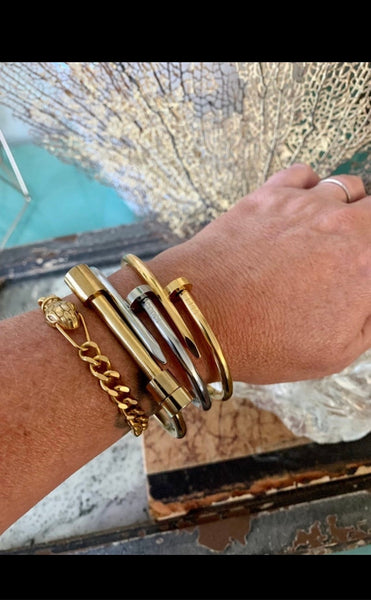 Bolt- Steel Screw Bracelet