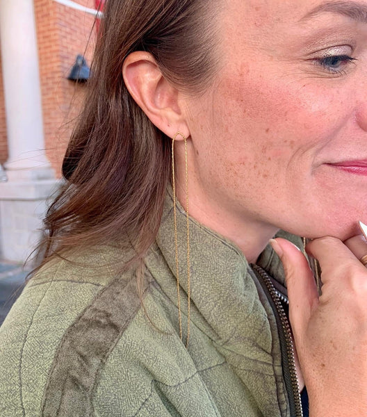 Secret Shoulder Sweeper Earring