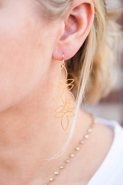 Complicated Lotus Earring