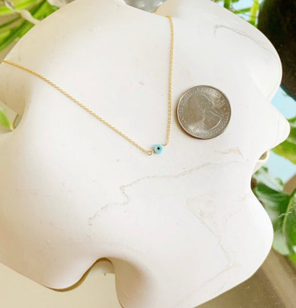 Tiny Evil Eye Necklace