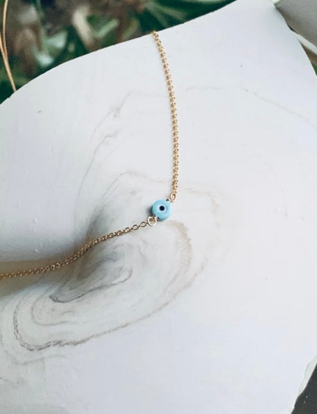 Tiny Evil Eye Necklace