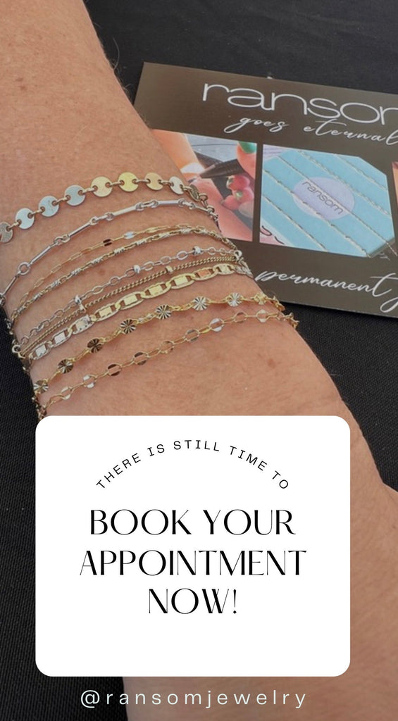 Book Your Permanent Jewelry Studio Appointment at Ransom Jewelry in Ashburn ✅