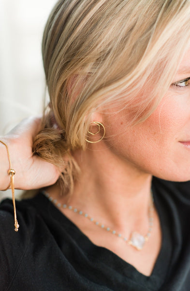 Inner Circle Gold Earrings