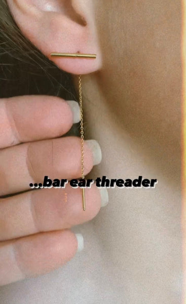 Brady Bar Ear Threaders