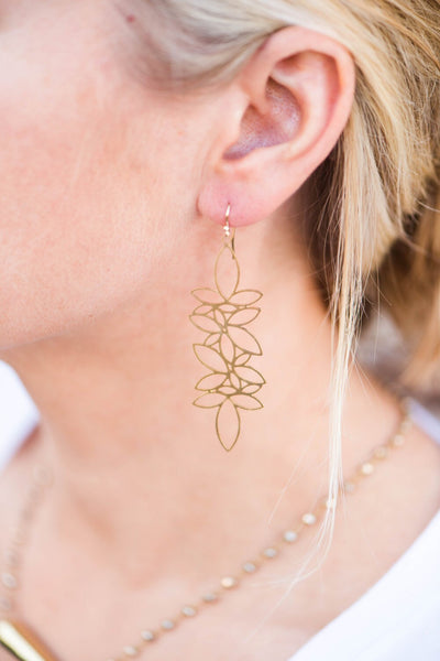 Complicated Lotus Earring