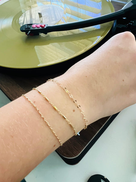 Anchor- 14K Yellow Gold- Welded Eternity Collection- Bracelet