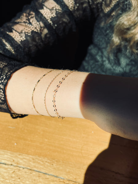 Rain- 14K GF- Welded Eternity Collection- Bracelet