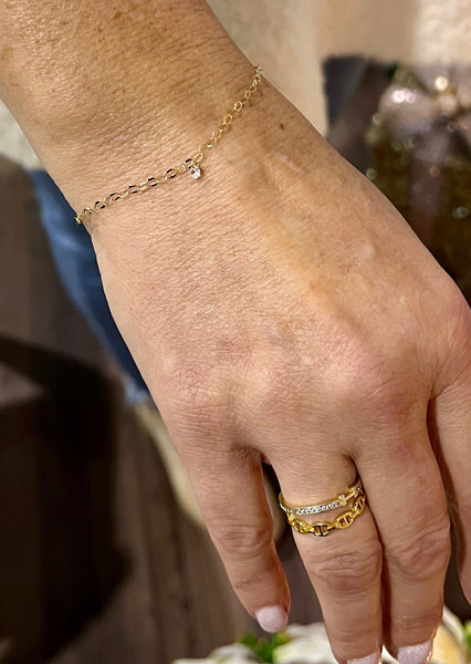Ocean- 14K Yellow Gold- Welded Eternity Collection- Ring