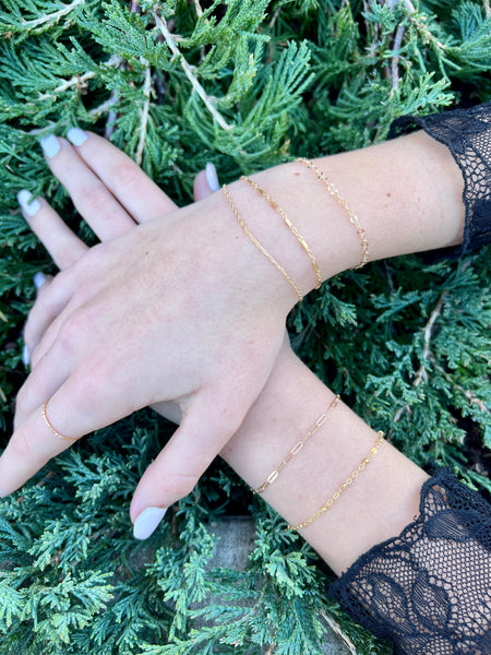Rain- 14K GF- Welded Eternity Collection- Anklet