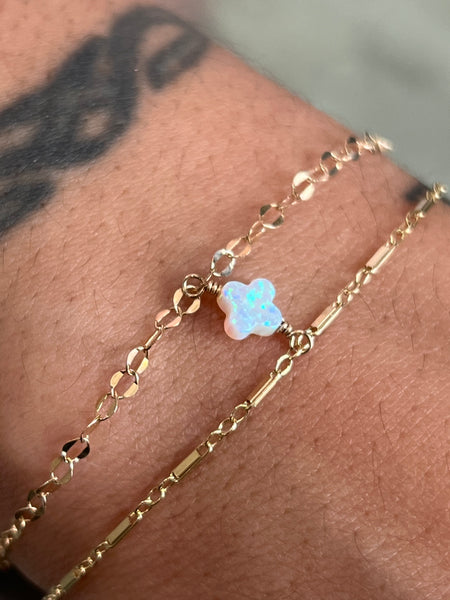 Ocean- 14K Yellow Gold- Welded Eternity Collection- Bracelet