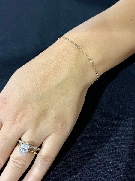 Drift- 14K Yellow Gold- Custom Welded Eternity Collection- Anklet
