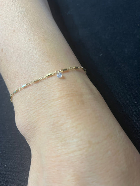 Rain- 14K GF- Welded Eternity Collection- Anklet